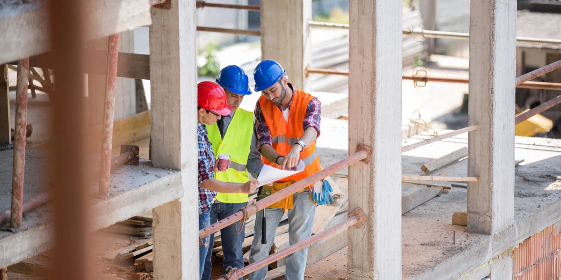 Commercial construction site